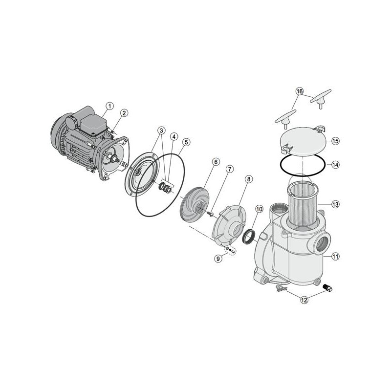 Pièces détachées Pompe 5BR (STA-RITE, PENTAIR)