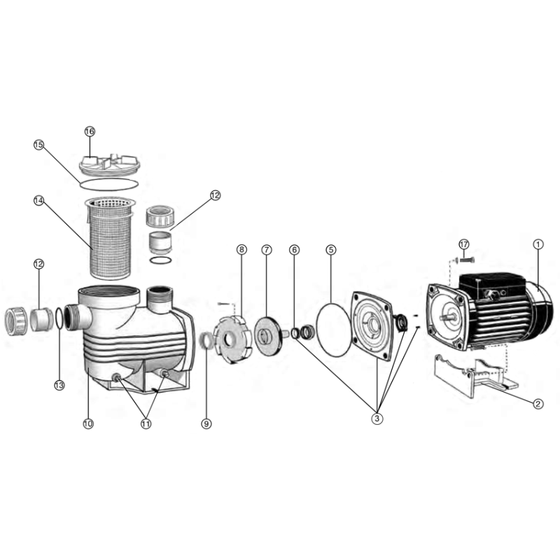 Pièces détachées Pompe AQUAMITE (WATERCO, LACRON)