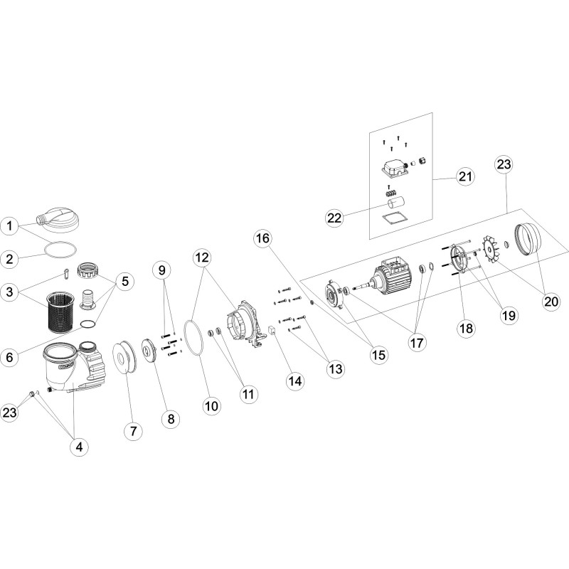 Pièces détachées Pompe ASTRAL COMPACT