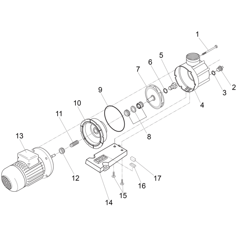 Pièces détachées Pompe BADU 42/6 et 42/9 (SPECK)