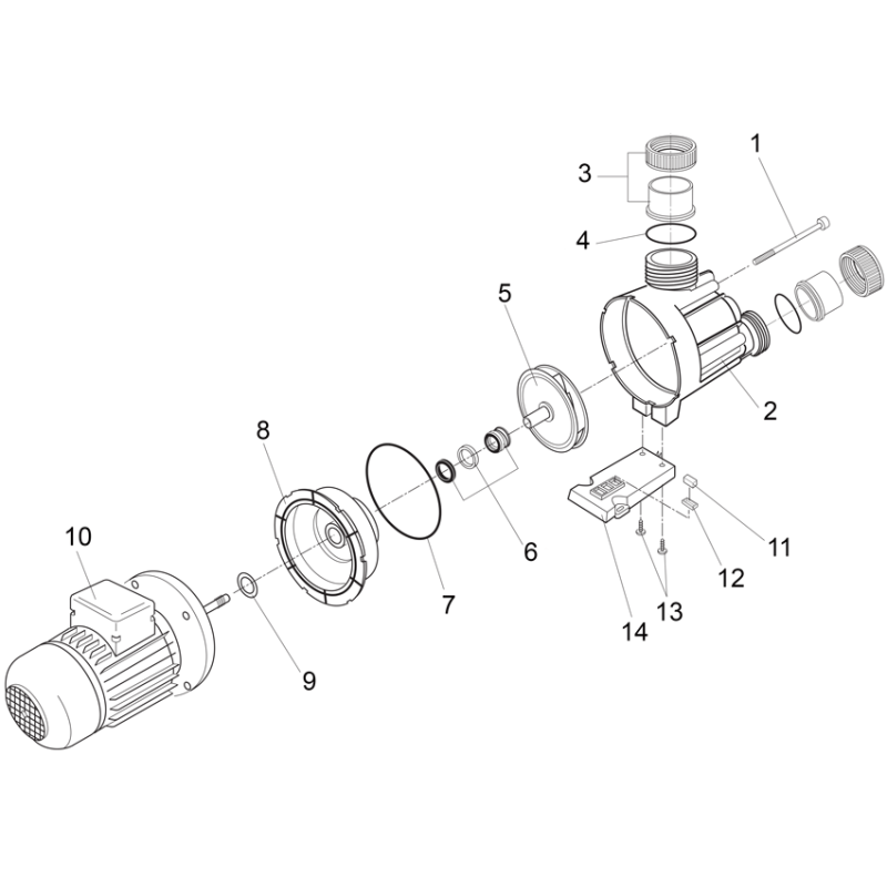 Pièces détachées Pompe BADU 44 (SPECK)