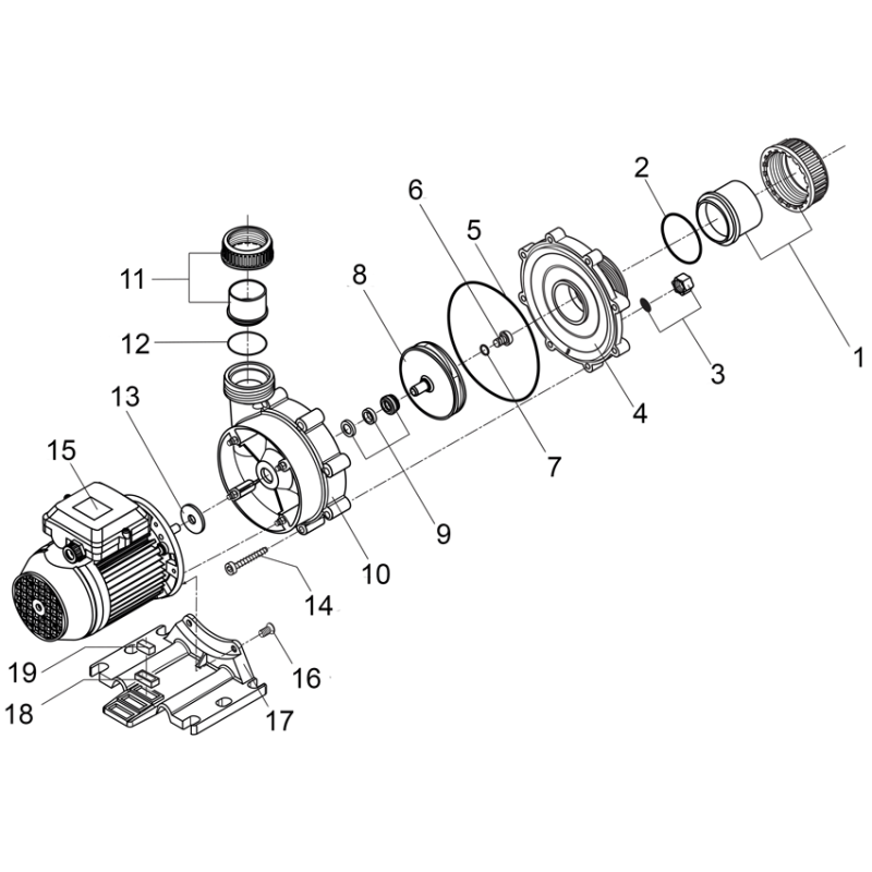 Pièces détachées Pompe BADU 47 (SPECK)