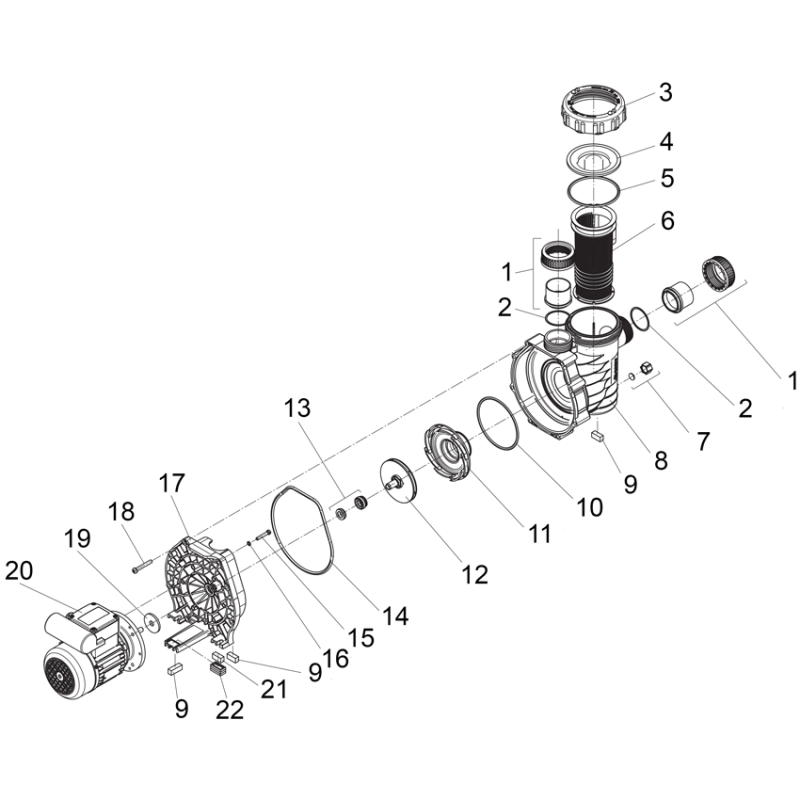 Pièces détachées Pompe BADU ALPHA (SPECK)