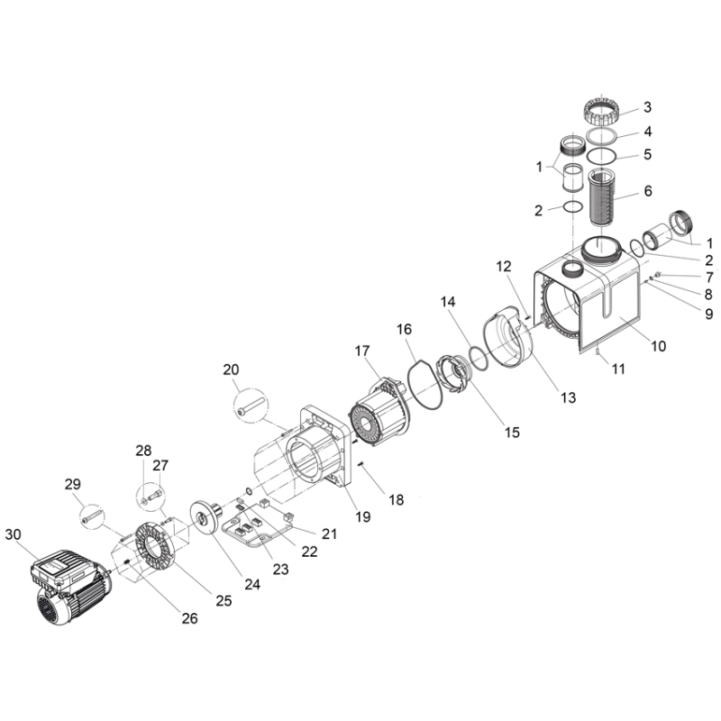 Pièces détachées Pompe BADU PROFI-MK ECO VS (SPECK)