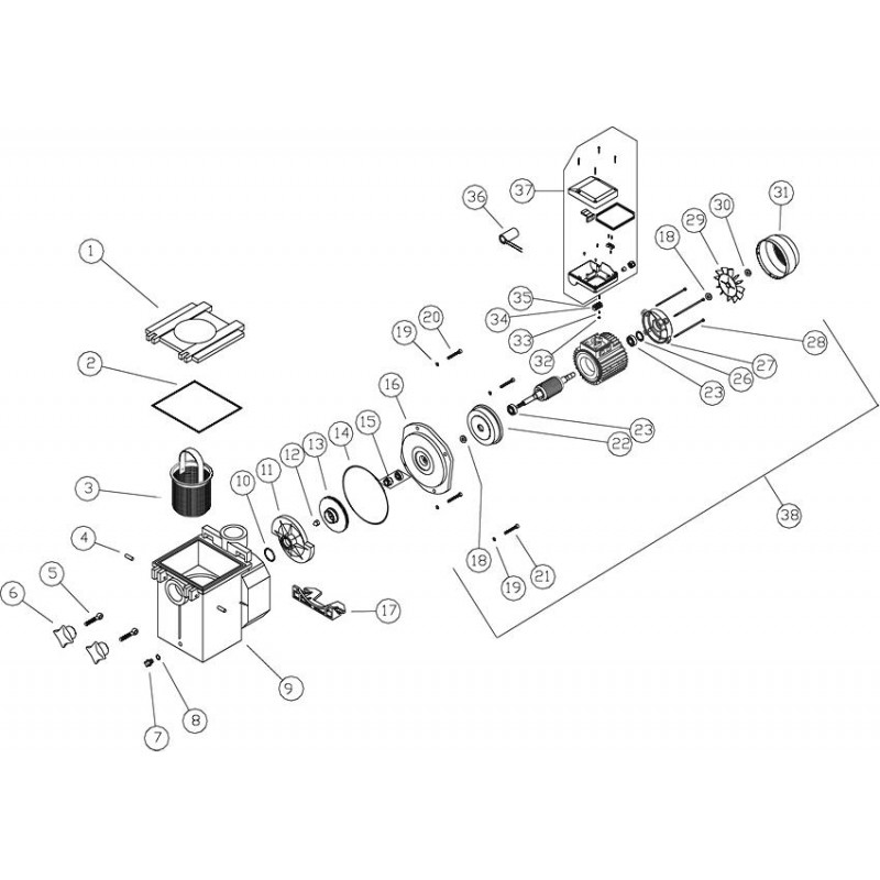 Pièces détachées Pompe BPF (IML, ASTRALPOOL)