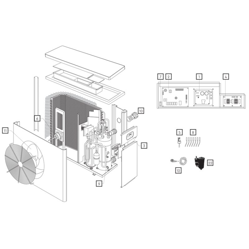 Pièces détachées Pompe à chaleur CPIR BPNR