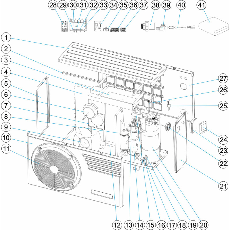Pièces détachées Pompe à chaleur EVOLINE 20 R32
