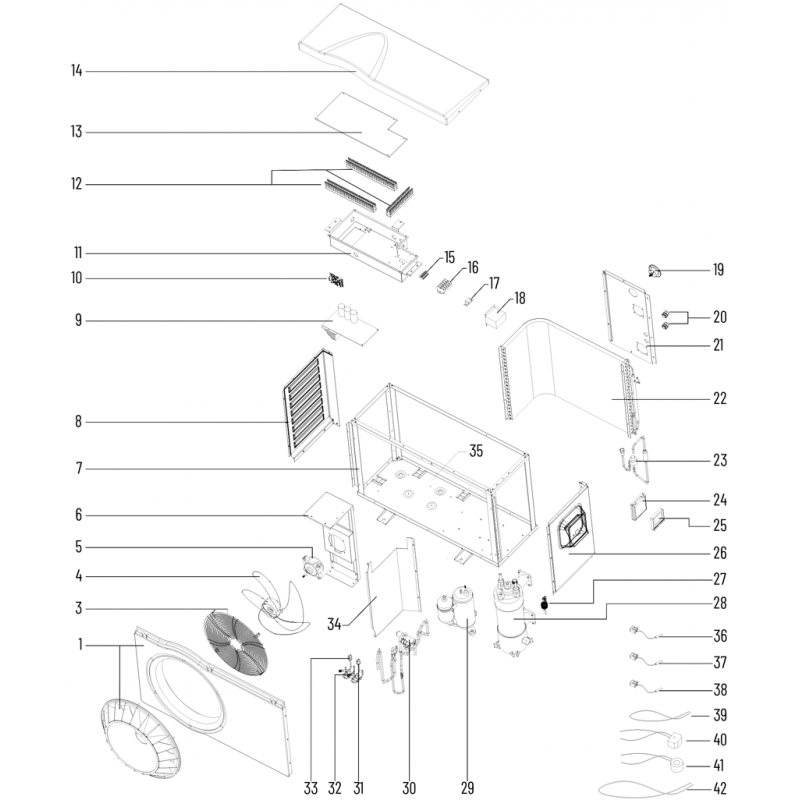 Pièces détachées Pompe à chaleur INVERTEMP-DB (PENTAIR)