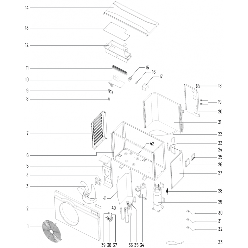 Pièces détachées Pompe à chaleur INVERTEMP-FL