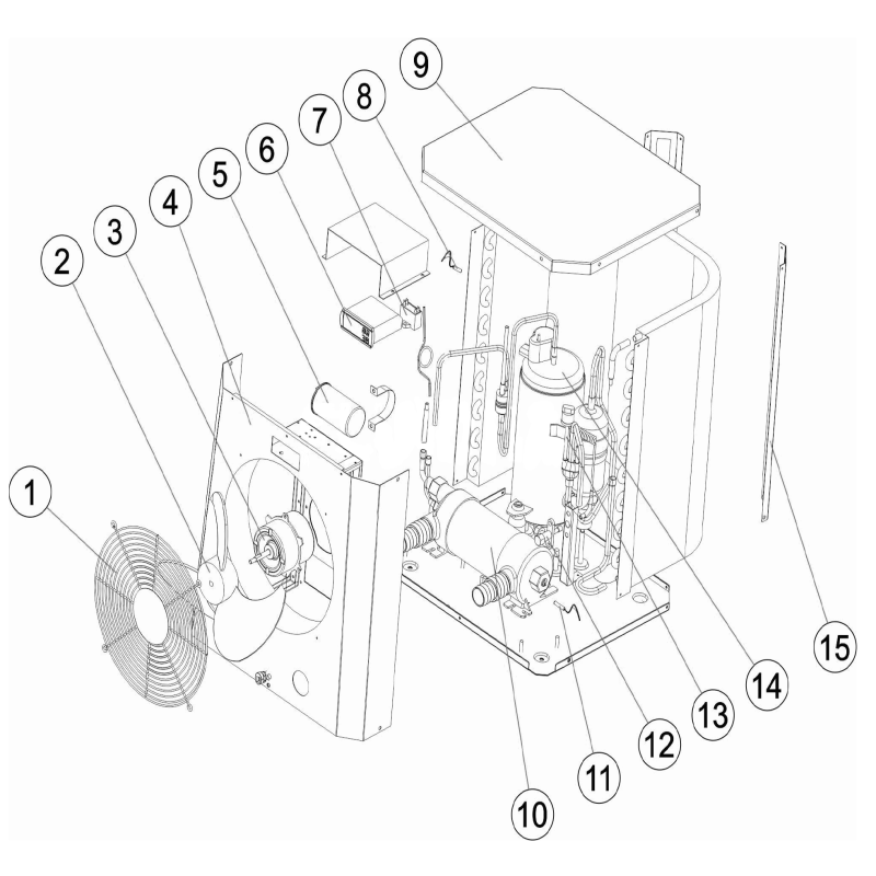 Pièces détachées Pompe à chaleur MINI 4,2-3,2W (ASTRALPOOL)