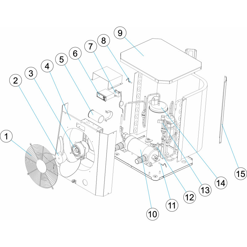 Pièces détachées Pompe à chaleur MINI 4,2kW et 5,5kW (ASTRALPOOL)