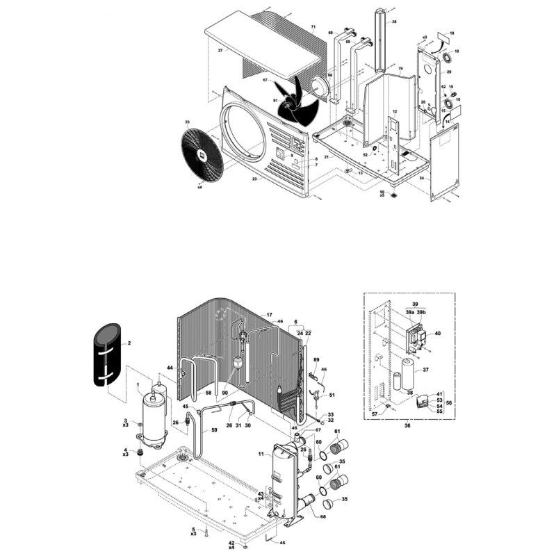 Pièces détachées Pompe à chaleur POWERPAC