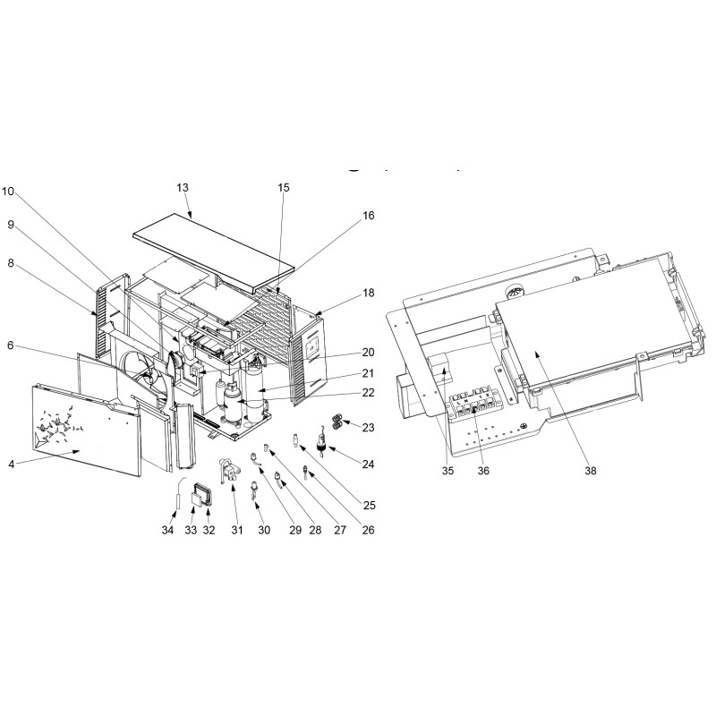 Pièces détachées Pompe à chaleur S LINE PRO Fi (HAYWARD)