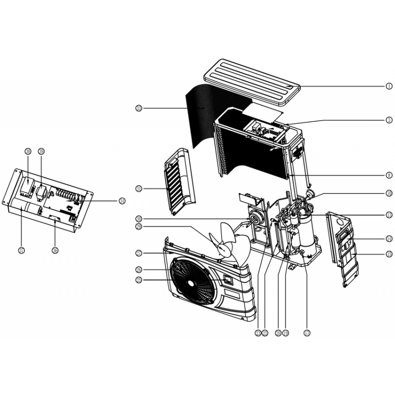 Pièces détachées Pompe à chaleur ULTRATEMP HX (PENTAIR)