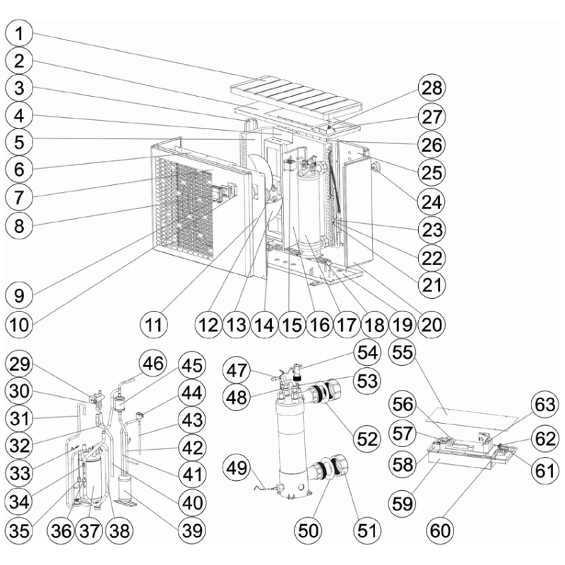 Pièces détachées Pompe à chaleur VSN 21