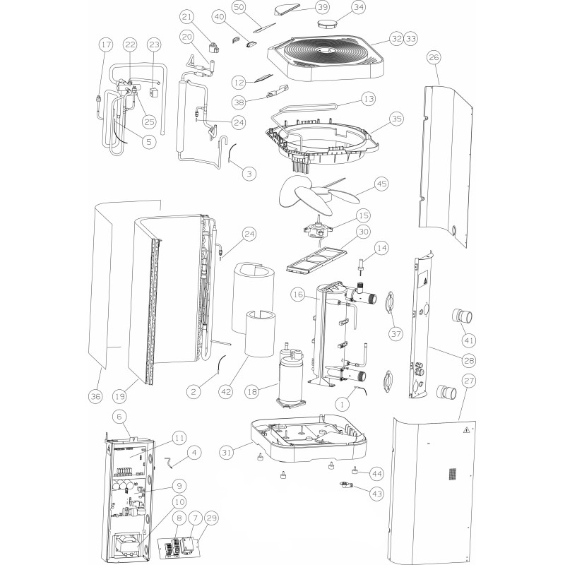 Pièces détachées Pompe à chaleur Z350 IQ (ZODIAC)