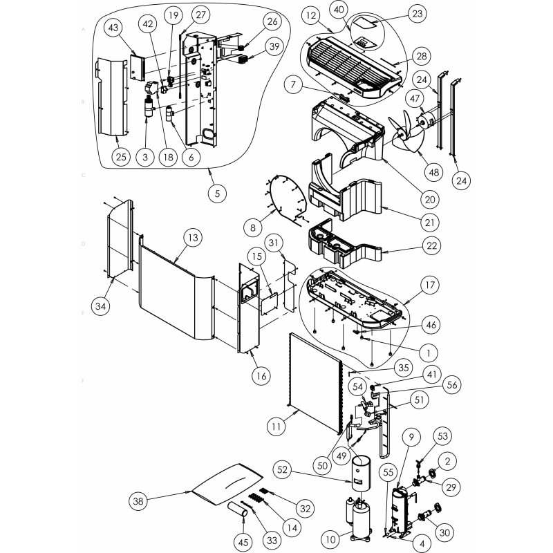 Pièces détachées Pompe à chaleur Z400 R410 (ZODIAC)