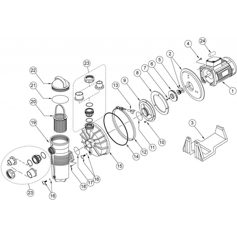 Pièces détachées Pompe CHALLENGER (PENTAIR)