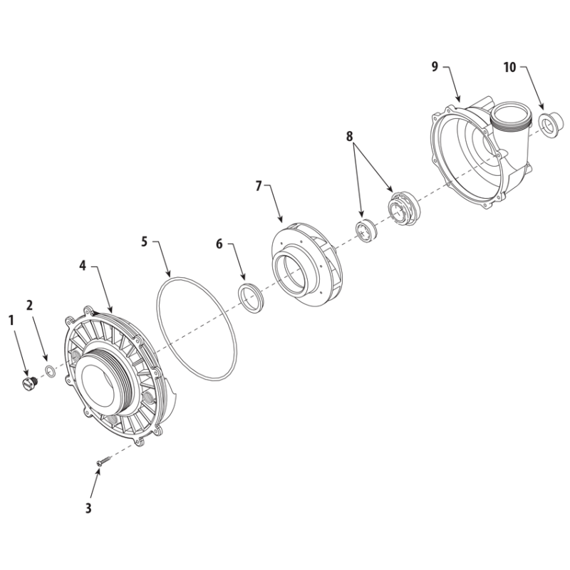 Pièces détachées pour Pompe de spa HI-FLO