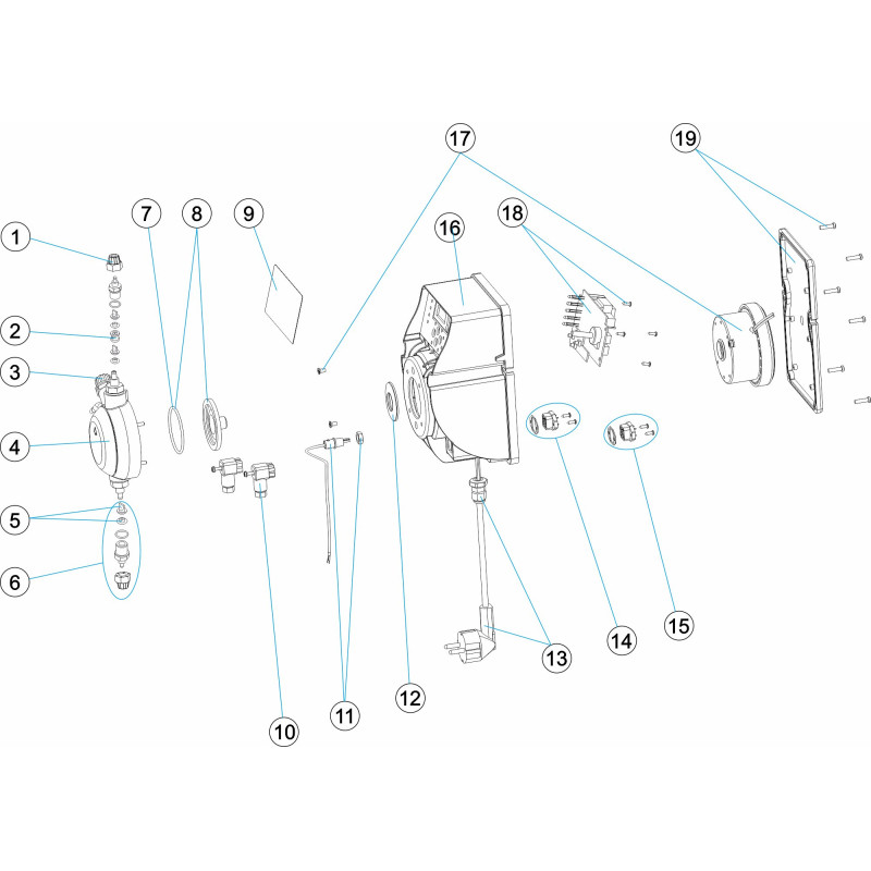 Pièces détachées Pompe doseuse CLASS PROPORTIONNELLE (ASTRALPOOL, CERTIKIN)