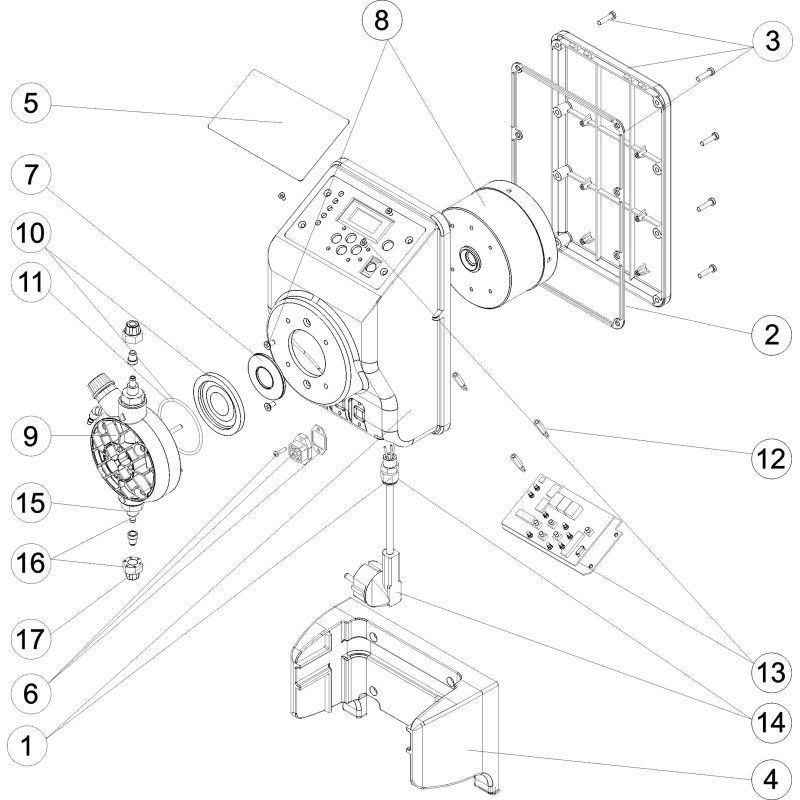 Pièces détachées Pompe doseuse EXACTUS proportionnelle (ASTRALPOOL)