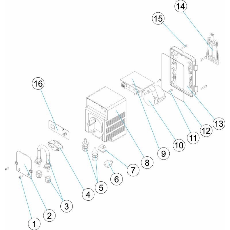 Pièces détachées Pompe doseuse FLOC CONTROL (MICRODOS, ASTRALPOOL)