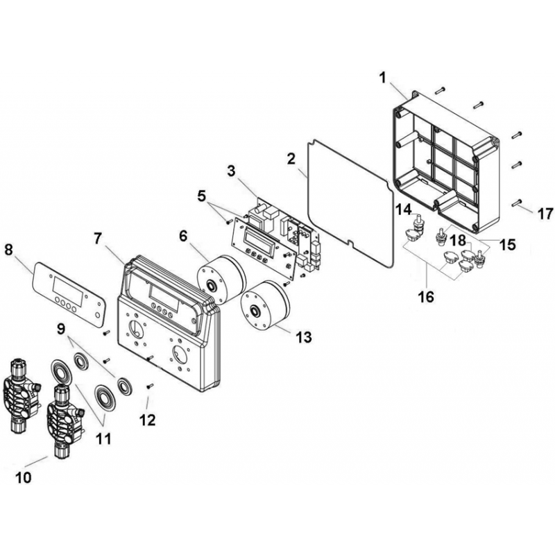 Pièces détachées Pompe doseuse ME DUAL POOL (MICRODOS)