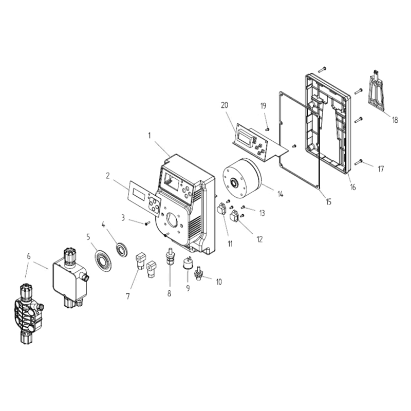 Pièces détachées Pompe doseuse ME3 (MICRODOS)