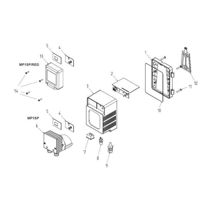 Pièces détachées Pompe doseuse MP1 SPEEDY (MICRODOS)