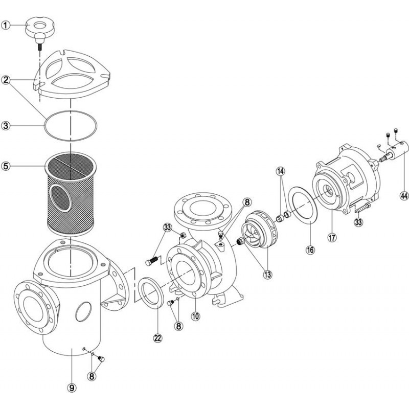 Pièces détachées Pompe KRIPTON en acier (KRIPSOL)