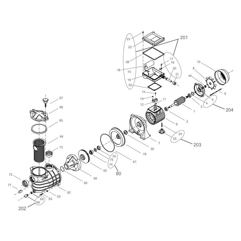 Pièces détachées Pompe MICRO (PSH)