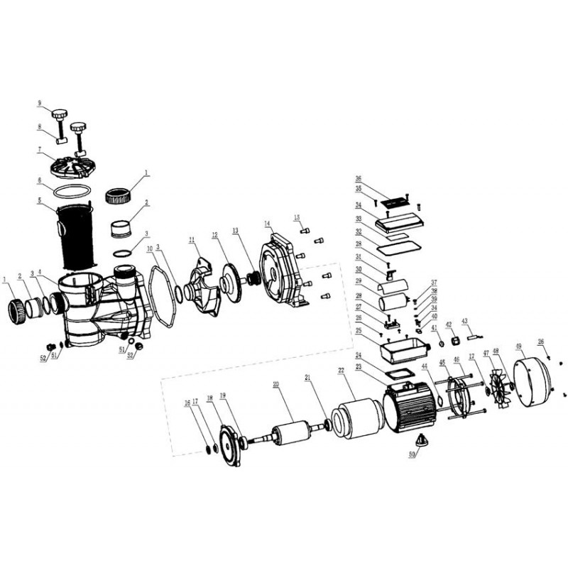 Pièces détachées Pompe MNB. BERING MD (ACIS, SKF)