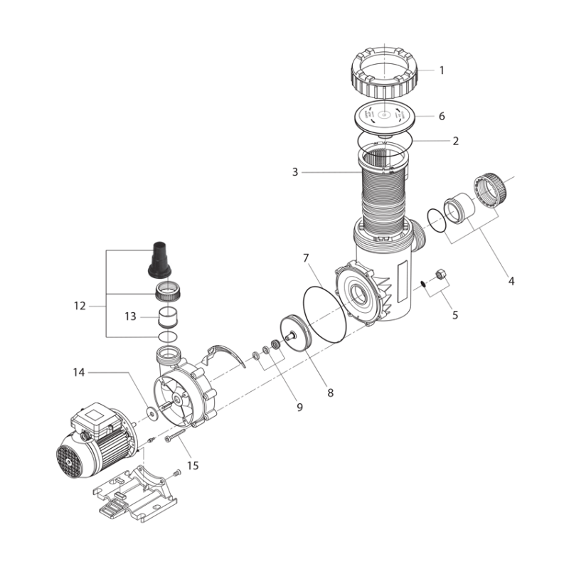 Pièces détachées Pompe MyPool P-AMX (BWT)