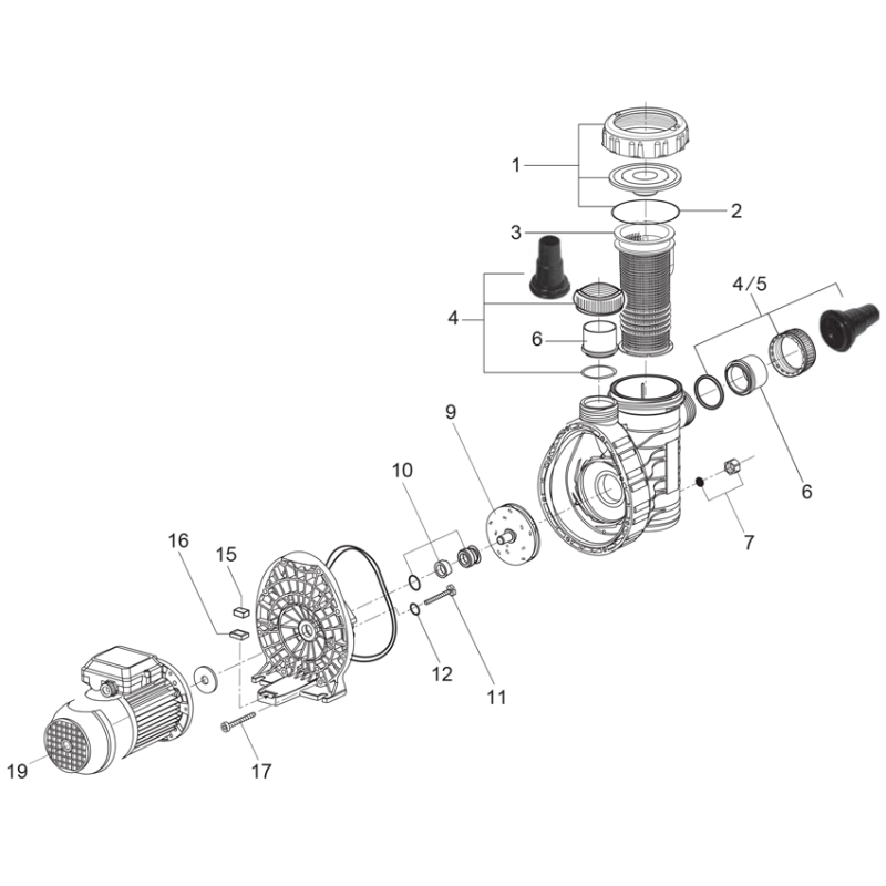 Pièces détachées Pompe MyPool P-AP (BWT)