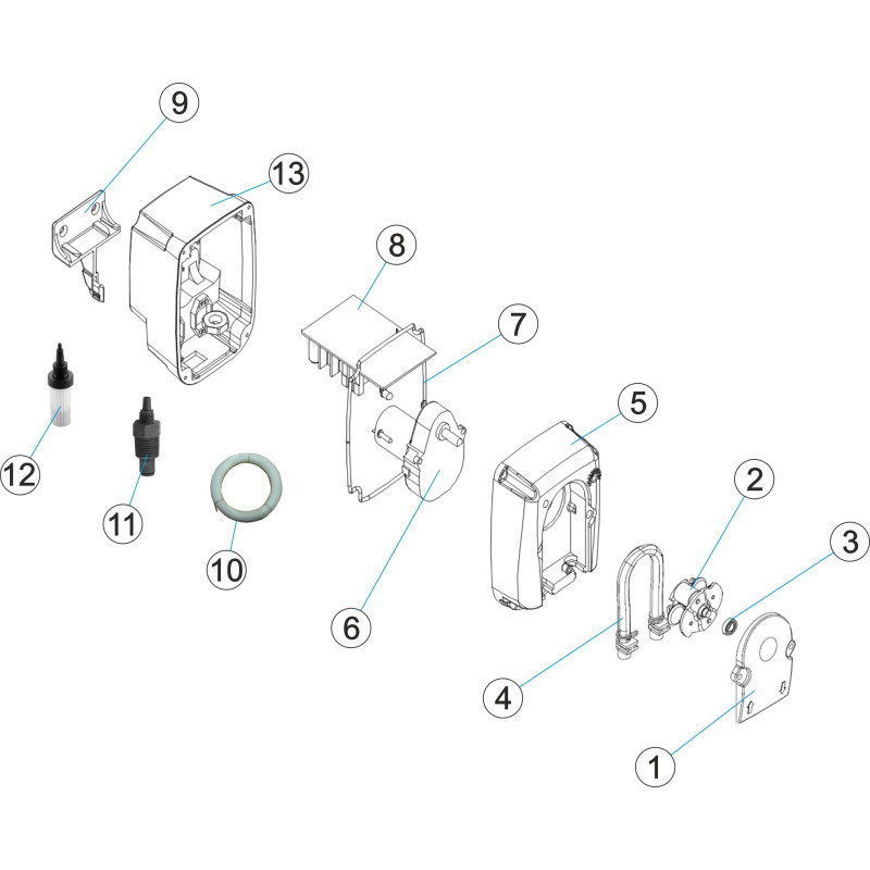 Pièces détachées Pompe péristaltique 1l/h-3bar, 6l/h-1bar (ASTRALPOOL, CERTIKIN)