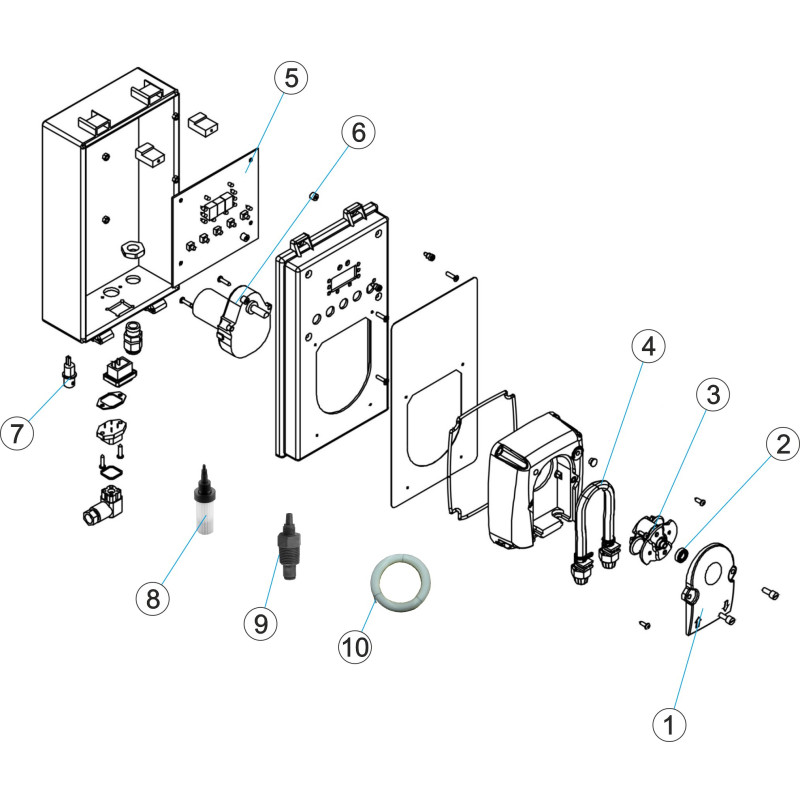 Pièces détachées Pompe péristaltique pH-RX 2-2 110/240v (ASTRALPOOL)