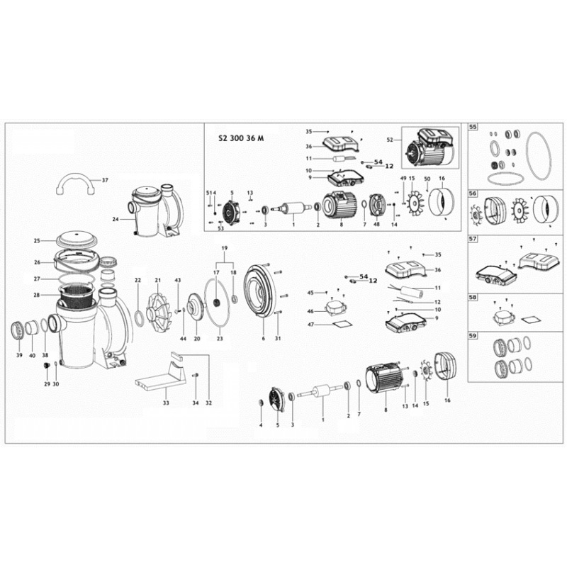 Pièces détachées Pompe SILEN S2 (ESPA)