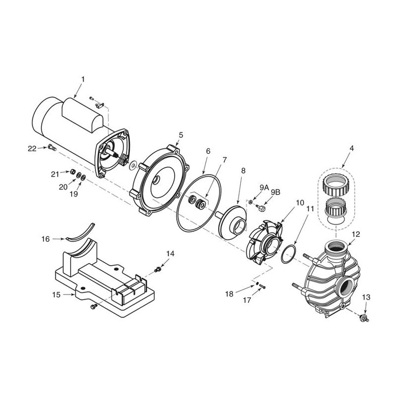 Pièces détachées Pompe TPE Dyna-Jet (STA-RITE, PENTAIR)