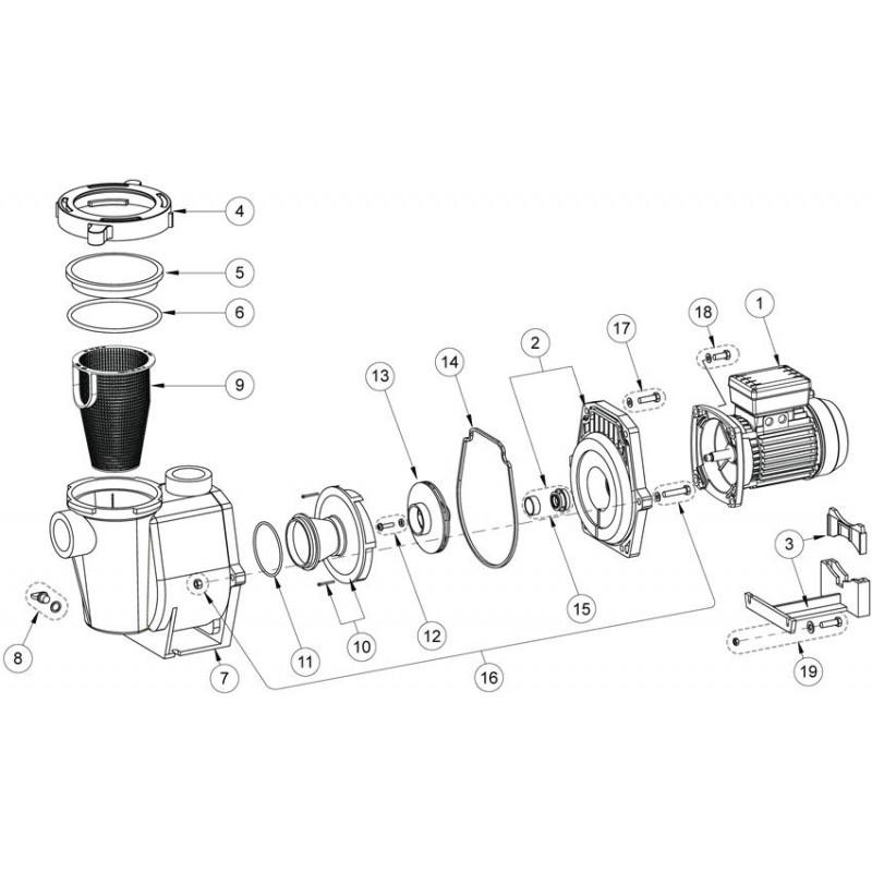Pièces détachées Pompe WHISPERFLO (PENTAIR)