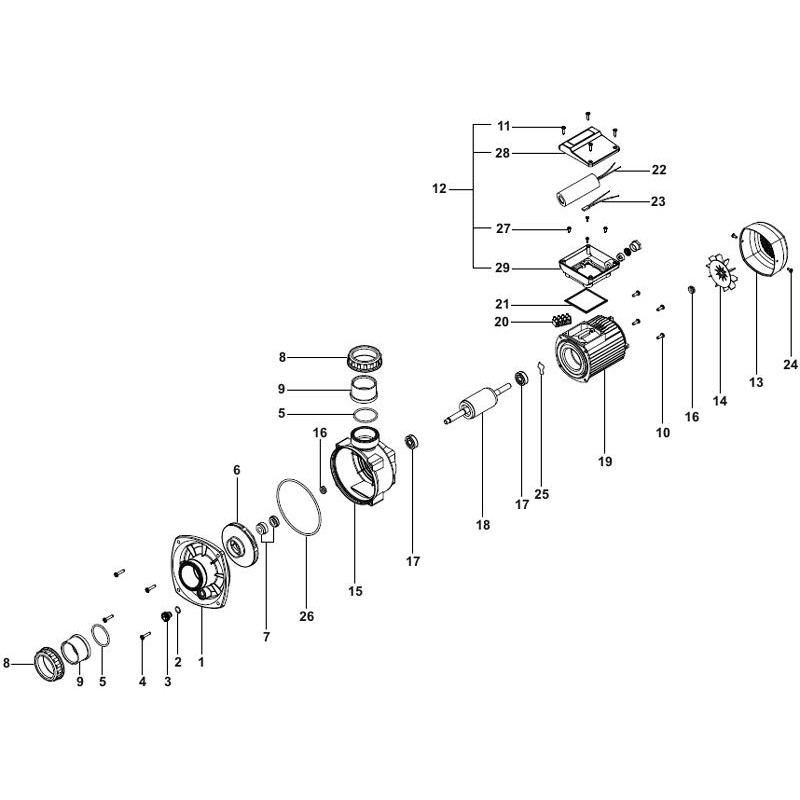 Pièces détachées Pompe WIPER 0 (ESPA)