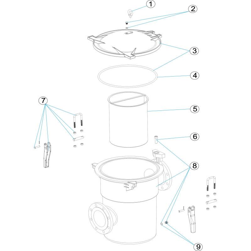 Pièces détachées Préfiltre 37L (ASTRALPOOL)