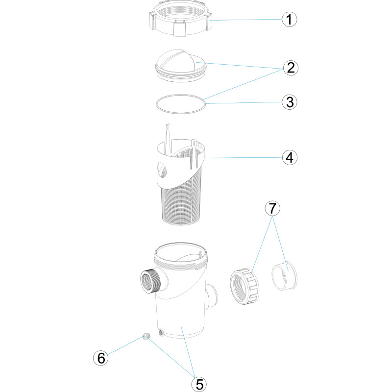 Pièces détachées Préfiltre de pompe ASTRAMAX (ASTRALPOOL)