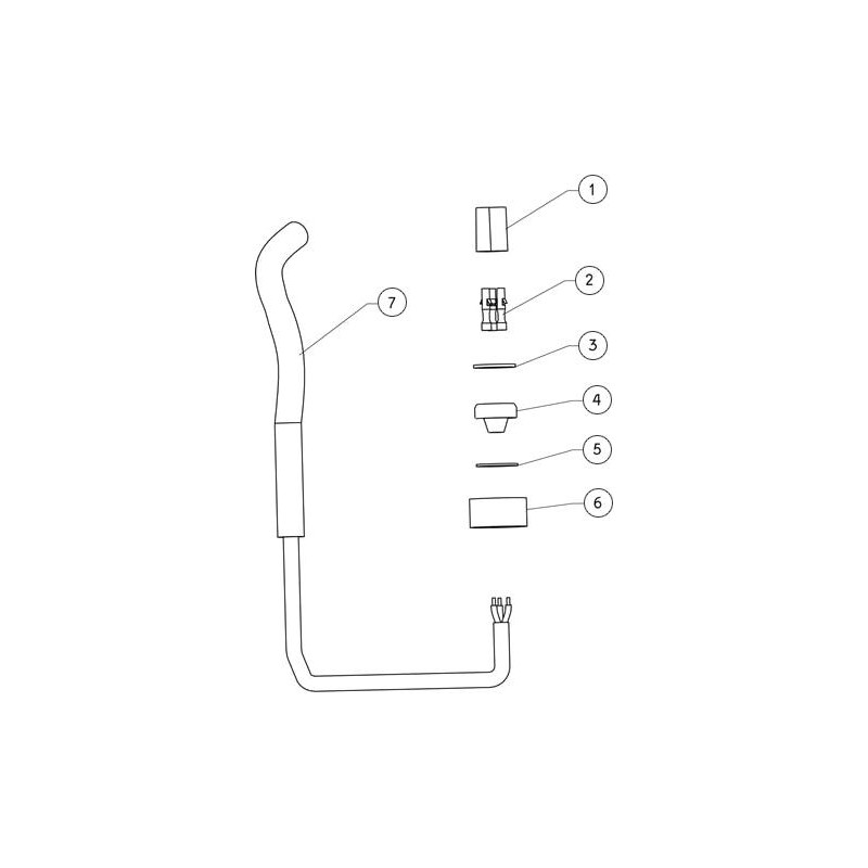 Pièces détachées pour prise de connexion 3 broches robot DOLPHIN (MAYTRONICS)