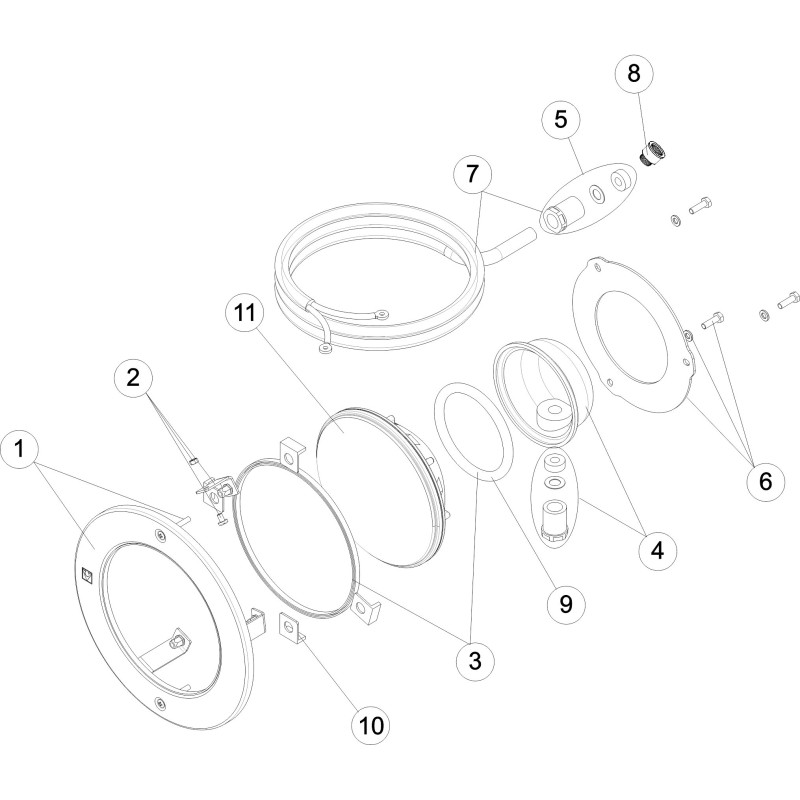 Pièces détachées Projecteur Ø 250 2.00 RGB/BLANC (ASTRALPOOL)