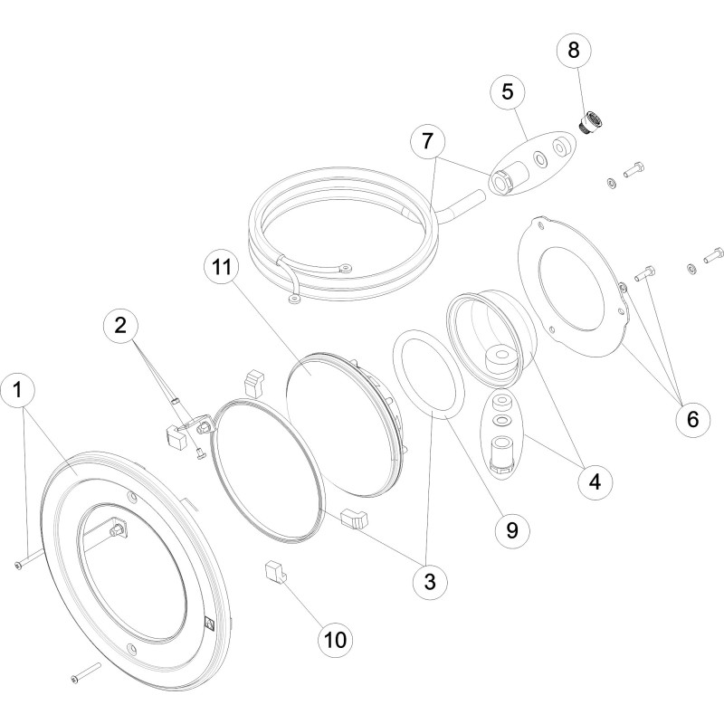 Pièces détachées Projecteur Ø 295 - 300W incandescent (ASTRALPOOL)