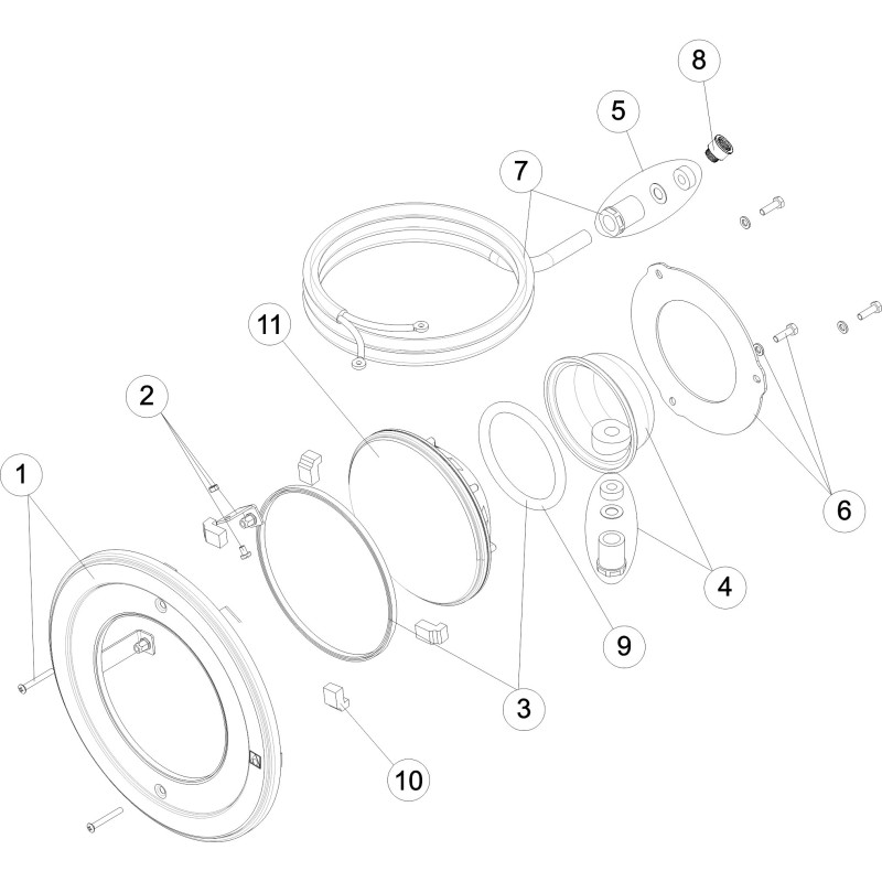 Pièces détachées Projecteur Ø 295 LED 2.0 BLANC (ASTRALPOOL)