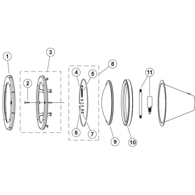 Pièces détachées Projecteur AmerQuartz