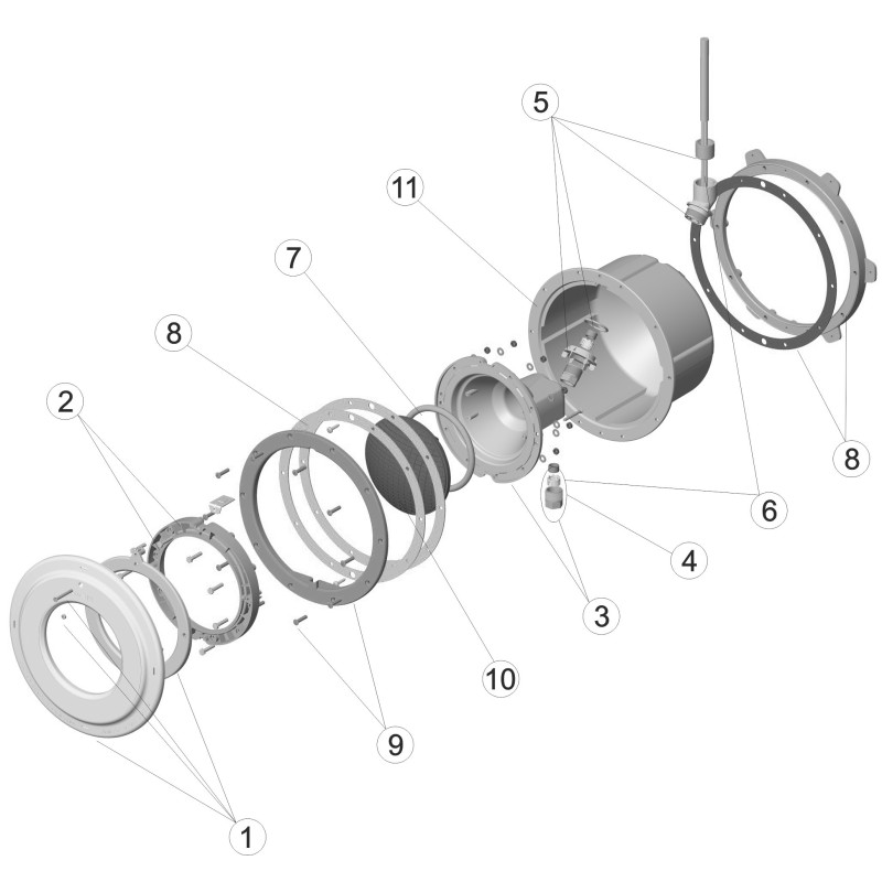 Pièces détachées Projecteur EUROPA PAR56 (ASTRALPOOL)