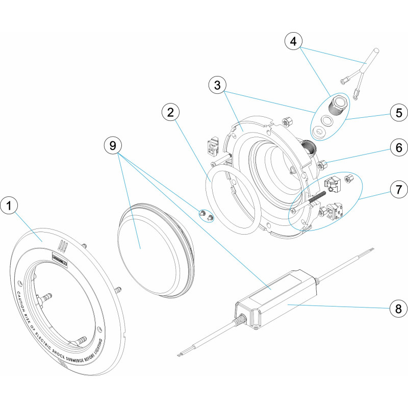 Pièces détachées Projecteur GLOBAL LED