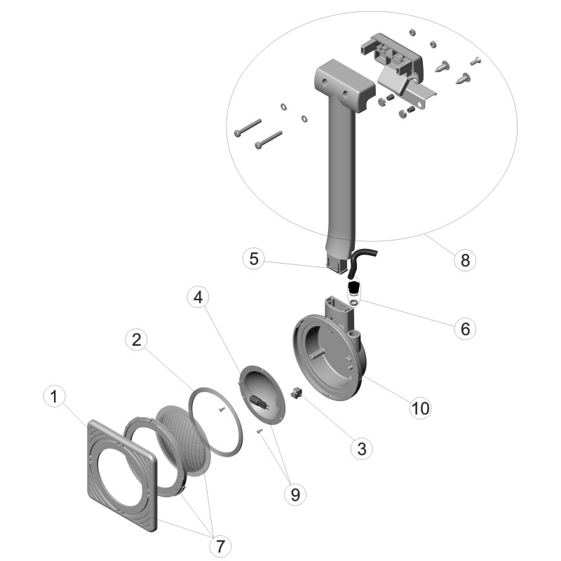 Pièces détachées Projecteur hors-sol 50W et 75W (ASTRALPOOL)